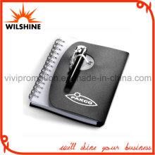 Custom Spiral PP Cover Notebook with Pen for Business Gift (PPN227)